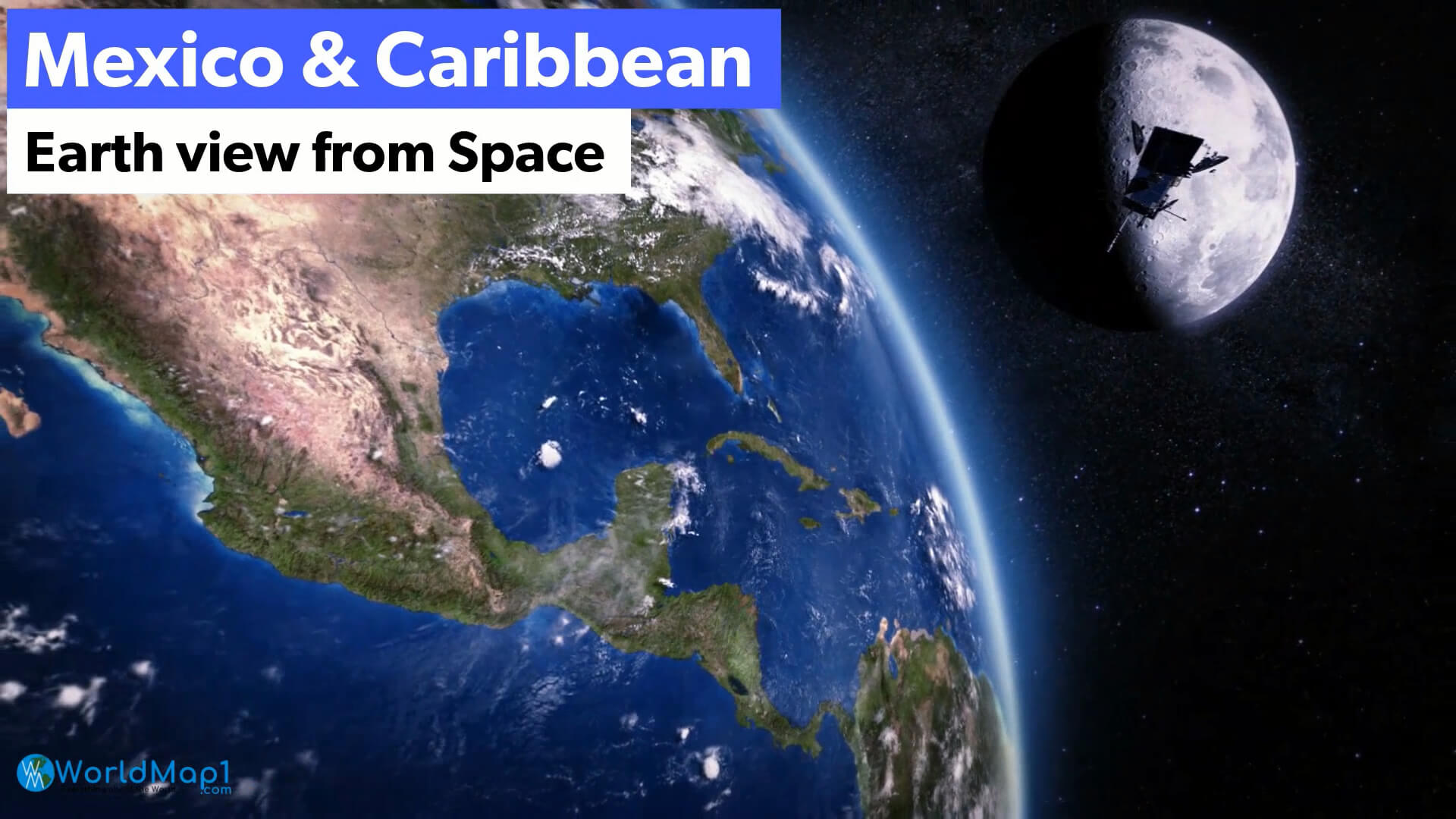 Mexico and Caribbean Earth View